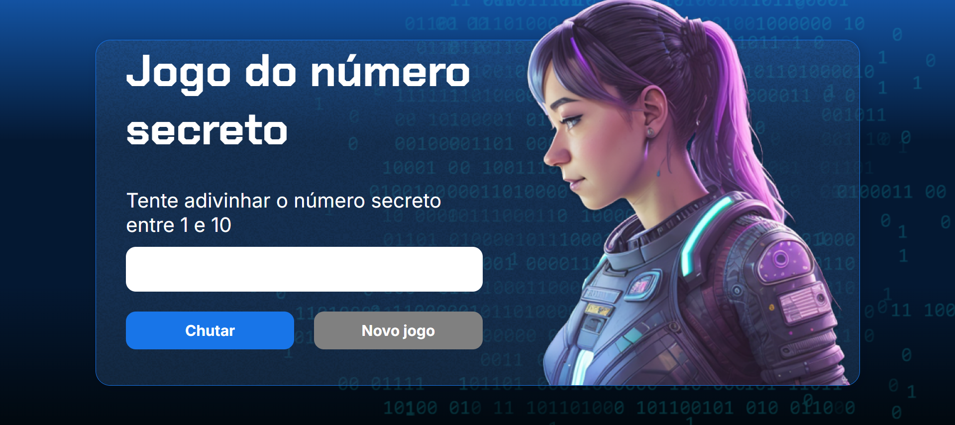 Imagem do jogo número secreto